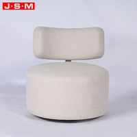 Fauteuil d'appoint ergonomique pour salon, canapé individuel en tissu, structure en bois italien, fauteuil de loisirs en mousse et tissu