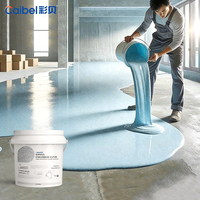 Revêtement de sol époxy auto-nivelant Caibel pour sols en béton et en carrelage, ateliers industriels, entrepôts, garages