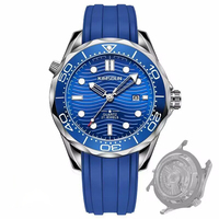 Montre automatique pour homme avec verre saphir lumineux 007, montre-bracelet de mode et d'affaires