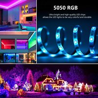 5M 30led kit lampu belakang TV IP65 5V lampu rumah pintar IR pengendali jarak jauh 24 tombol SMD5050 RGB lampu strip led