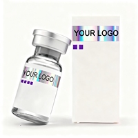 Étiquettes et boîtes d'autocollants pour flacons de 3 ml et 10 ml, en PET, anti-contrefaçon, écologiques, pour laboratoires pharmaceutiques personnalisés, à usage pharmaceutique, avec hologramme.