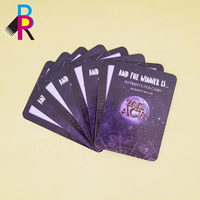 Jeu de cartes à jouer en usine personnalisé couples question carte trivia jeu de cartes