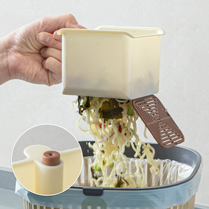 Panier filtrant suspendu pour évier avec drainage pour la collecte des déchets de cuisine et l'évacuation de l'eau - Product Image 3
