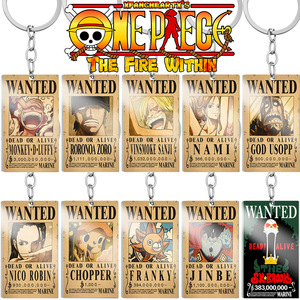 <span class=keywords><strong>Cool</strong></span> Cartoon Anime Luffy porte-clés en métal Chopper sac pendentif enfants cadeau porte-clés en gros voiture clé accessoires porte-clés <span class=keywords><strong>Widget</strong></span> - Product Image 2