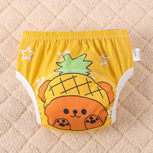 Детские тренировочные брюки для горшков подгузники для мальчиков и девочек хлопчатобумажные тканевые трусики многоразовые нижнее белье моющиеся водостойкие подгузники - Product Image 2