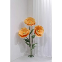 Großhandel Riesiges Blumen-Dekorationsset Stehende EVA-Mohnblumen für Hochzeiten Große Künstliche Blumenarrangements