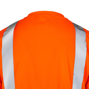 Camisa de Seguridad de Alta Visibilidad con Bolsillo, Ropa de Trabajo Reflectante para Hombre, Certificación ANSI/ISEA 107, 100% Poliéster - Product Image 4