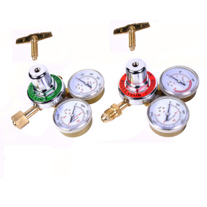 American-style all-copper oxygen regulator CGA540, acetylene pressure regulator CGA510, <b>welding</b> and cutting <b>kit</b> pressure - Product Image 2