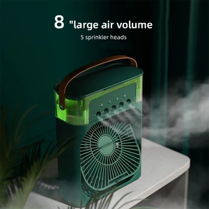 USB portátil de 3 velocidades 3-en-1 ventilador de refrigeración de escritorio 600ml <span class=keywords><strong>humidificador</strong></span> de espacio - Product Image 4