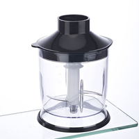 Commandes à bouton-poussoir de vitesse Mélangeur à immersion multifonctionnel en acier inoxydable et plastique à vitesse continue pour usage domestique