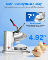 Machine à glace pilée commerciale la plus vendue, durable, pour la préparation de neige glacée et de cônes de neige