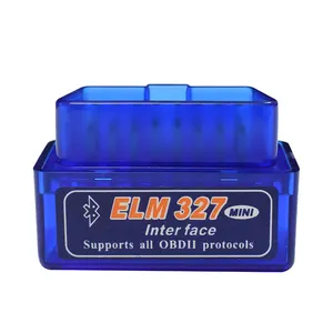 Alat pemindai mobil Mini Elm327 OBD2 V2.1 Elm 327 V2.1 OBD 2 Elm-327 adaptor OBDII alat diagnostik otomatis