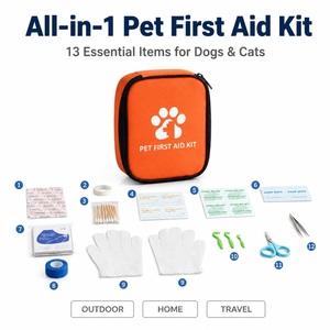 Complete Pet First Aid Kit With Essential Medical Supplies for Dogs and Cats Outdoor Survival Emergency Wholesale