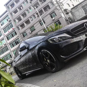 COOL SUN fantasma nero forgiato in fibra di carbonio PVC in vinile testurizzato pellicola avvolgente antigraffio - Product Image 5