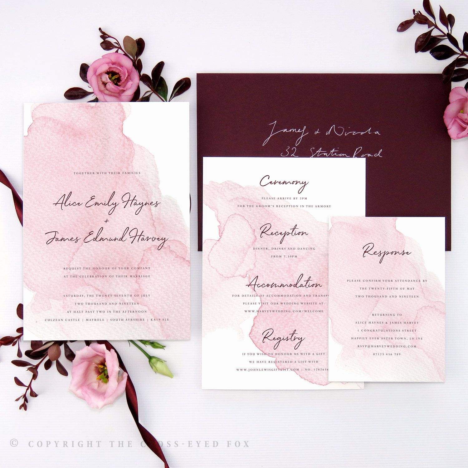 Cartes invitation mariage