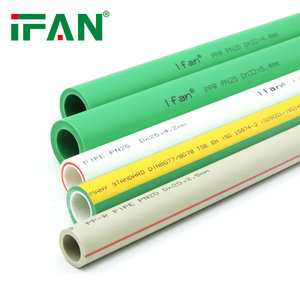 ท่อพลาสติกคุณภาพสูง IFAN PN16 สำหรับน้ำเย็น ขนาด 20-160 มม. ท่อน้ำ PPR สีเขียว ท่อ PPR แท้ - Product Image 1
