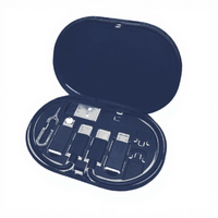 Kit adaptateur USB multifonction 6-en-1 avec boîte de rangement et kit de câbles de charge rapide, convertisseur USB C vers Type C/Micro