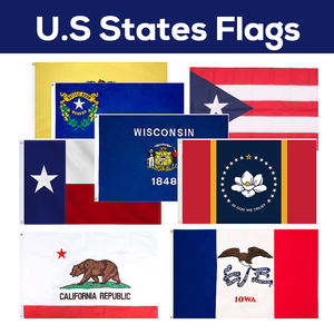 कस्टम 3*5 फीट नई जर्सी राज्य ध्वज के लिए विज्ञापन और प्रचार के लिए तांबे के बकल के साथ 150 सेमी ऑक्सफोर्ड कपड़ा - Product Image 3