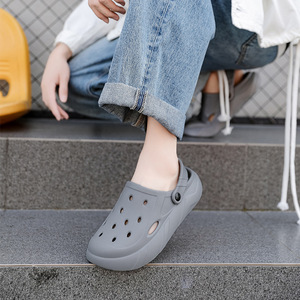 รองเท้าแตะชายหาดพิมพ์โลโก้ได้ รองเท้าลำลองสำหรับผู้ชาย พื้นหนา EVA ใส่ได้ทั้งในบ้านและนอกบ้าน รองเท้าแตะโฟมแบบสวม - Product Image 3