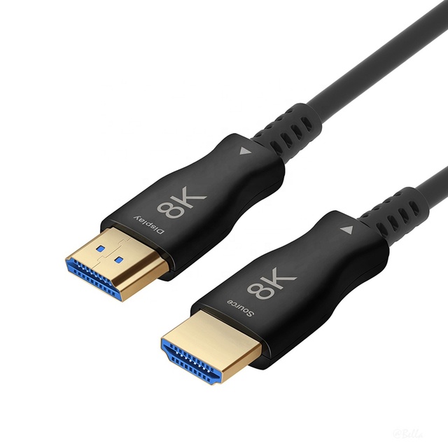 Gold Plated 8K 48Gbps Slim 100m for HDMI 2.1 Cable Flexible Fiber Optic Audio & Video AOC Cable