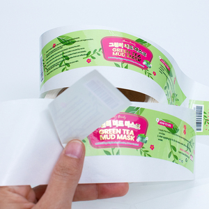 Autocollant en rouleau personnalisé pour emballage de pots cosmétiques et de soins de la peau, avec impression dorée en relief, étanche, marque privée - Product Image 3