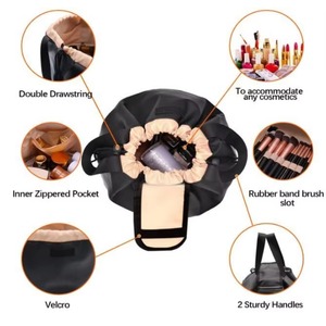 Muestra gratuita al por mayor: Neceser grande con cordón, diseño duradero, bolsas de cosméticos, neceser de viaje, portátil e impermeable - Product Image 6