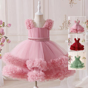 <span class=keywords><strong>Robe</strong></span> <span class=keywords><strong>de</strong></span> <span class=keywords><strong>Princesse</strong></span> Mignonne pour Filles, Col Rond, Sans Manches, en Tulle Doux, pour Anniversaire & Mariage, Vêtements d'Enfants ODM pour Fêtes - Product Image 1