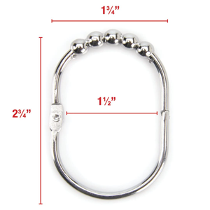 Bộ 12 Thanh Treo Rèm Tắm Bằng Thép Không Gỉ, Chống Gỉ, Mạ Crôm Bóng, Xingda - Product Image 3