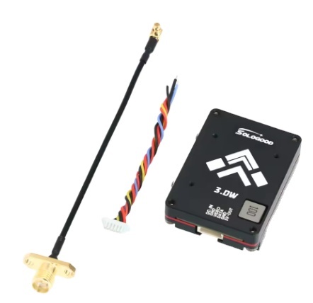 Sologood 5.8G 64CH Long Range VTX 3W 25mW/400mW/800mW/1500mW/3000mW/Pit Mode FPV Transmitter for RC FPV Quadcopter