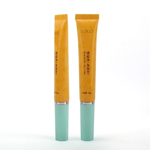 Wholesale Custom Empty Cosmetic Packaging Eye Cream Lotion Squeeze Tube Screw Nozzle Laminated Applicator <b>Massage</b> Tubes Custom - Product Image 1