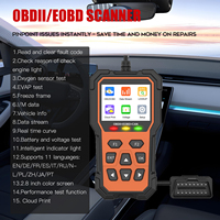 Escáner OBD2, Lector de Códigos, Analizador de Motor, Herramienta de Diagnóstico de Luz de Check Engine, Eliminación de Códigos DTC, Monitor de Preparación I/M, Prueba de Emisiones