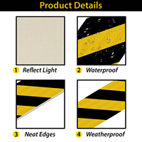 Panneau de signalisation Chevron 8" x 24" en aluminium réfléchissant de qualité ingénierie 3M, fabriqué en Chine