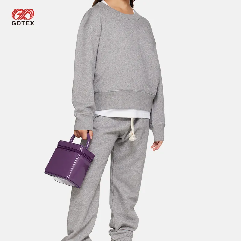 GDTEX Винтажный французский махровые свитшот и брюки спортивный костюм уличный комплект из 2 предметов детский комплект одежды