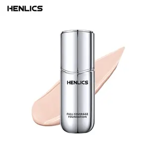 HENLICS控制油和光泽全覆盖粉底哑光化妆