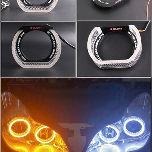 Hot Selling I8 I5 2.5 Inch or 3 Inch RGB LED Angel Eyes Headlight Decoration 12V Voltage Projector Lens Halo Rings Fashion - Product Image 3