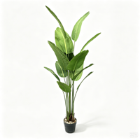 Arbre artificiel Ravenala Madagascariensis en vrac, hauteur personnalisée, pour décoration intérieure et extérieure, usage commercial, en pot