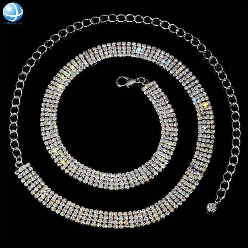 Модные аксессуары, цепочки на талию со стразами, цепочки на пояс, украшение для платья