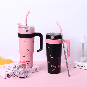 Stainless Steel Tumbler 40L Vacuum <b>Insulated</b> Portable Travel <b>Mug</b> With Straw For Outdoor Use - Product Image 1
