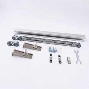 Deux Façons Amortisseur Rouleau de Suspension <span class=keywords><strong>Coulissante</strong></span> Roues Suspendues et <span class=keywords><strong>Rail</strong></span> pour Projet En Alliage de Zinc De Chargement 80 KG Canal Coulissant HL-084-02 - Product Image 5