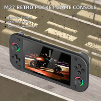 Console de jeu portable rétro M27 Mini, écran IPS de 7 pouces, 10000 jeux intégrés, joystick 3D RGB, quad-core, 64 Go, Wi-Fi