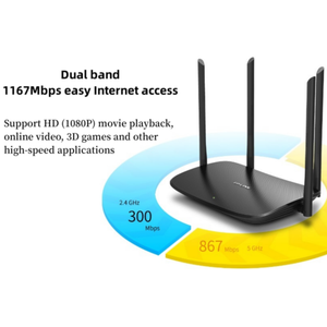 Routeur Wi-Fi Gigabit <span class=keywords><strong>TP</strong></span>-Link TL-WDR5620 AC1200 avec ports Gigabit, fonction <span class=keywords><strong>Mesh</strong></span> facile et prise en charge 5G - Product Image 6