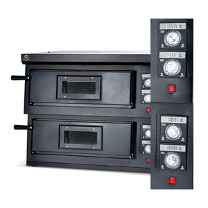 Four à pizza rotatif en bois commercial, plaques en acier inoxydable, double combustible, système de rôtissage automatique pour barbecue, restaurant, traiteur - Product Image 5