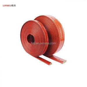 <span class=keywords><strong>Manchon</strong></span> tressé en verre E de haute qualité en usine Protection contre l'incendie Utilisation industrielle Gaine en fibre de verre durable flexible à haute pression - Product Image 2