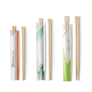 Design moderne Baguettes de sushi jetables écologiques Couverts sains en bambou avec papier d'emballage Approvisionnement en vrac Vietnam pour les mariages - Product Image 3