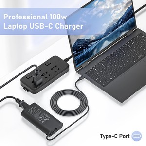 Chargeur de voyage USB-C 100W avec entrée 120V pour ordinateur portable Precision 3541 3560 3561 <span class=keywords><strong>3580</strong></span> 5770 5680 XPS 14 9440 et ordinateur de bureau - Product Image 4