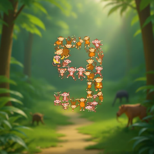 Camiseta con temática de mono para el 9º cumpleaños de niños, manga corta, cuello redondo, impresión digital, regalo unisex para niños - Product Image 2