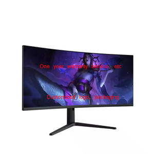 จอคอมพิวเตอร์ OEM แบบโค้งไร้ขอบ ขนาด 34 นิ้ว ความละเอียด 4K R1500 ความสว่าง 350nits 1ms MPRT 144hz สำหรับเล่นเกม พร้อมขาตั้งปรับระดับได้และลำโพงในตัว - Product Image 1