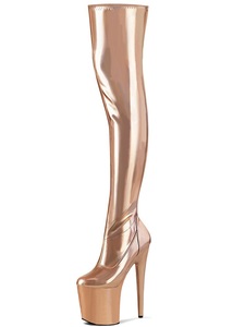 Talons Femmes Scarpe Donna Stiletto Mature Pole Dance Shoes 20cm Platform Over-the-knee Women's High <b>Heels</b> Boots - Product Image 2