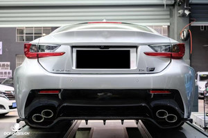 Nouvel ensemble de carrosserie auto-adhésif en fibre de carbone RCF avec accessoires : lèvre avant, diffuseur, spoiler, jupes latérales et capot - Product Image 6