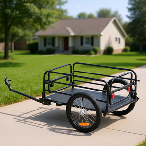 Carrito de Bicicleta Plegable con Capacidad para 160 Libras, Remolque de Carga Universal con Enganche Compacto - Product Image 2